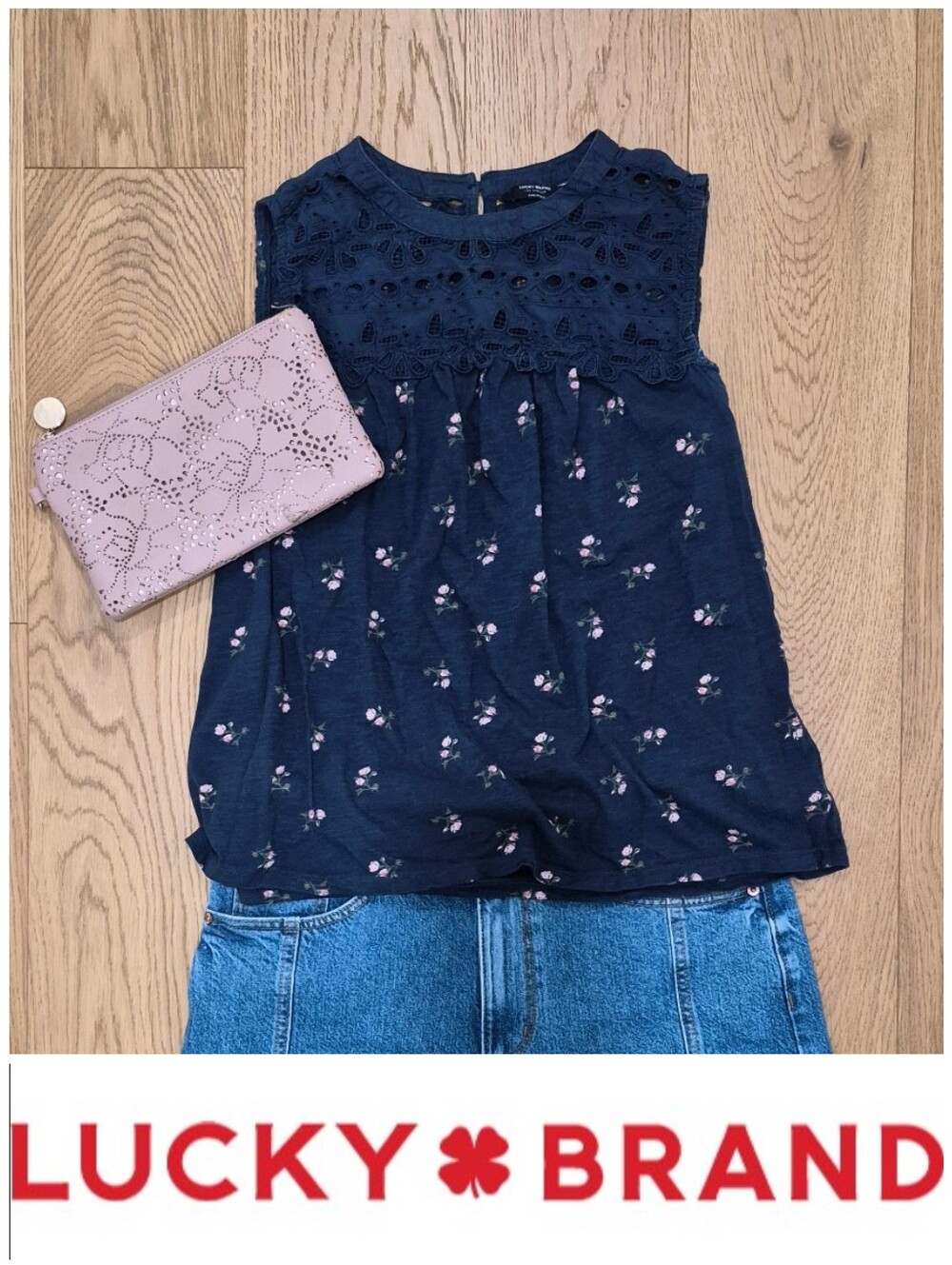 Eyelet Floral Boho Top